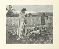 An illustration from The Lay of the Last Minstrel. By Sir Walter Scott. With notes and a chronological summary of his life, and index (1887)