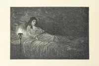 An illustration from The Lay of the Last Minstrel. By Sir Walter Scott. With notes and a chronological summary of his life, and index (1887)
