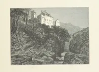 An illustration from The Lay of the Last Minstrel. By Sir Walter Scott. With notes and a chronological summary of his life, and index (1887)