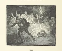 An illustration from The Lay of the Last Minstrel. By Sir Walter Scott. With notes and a chronological summary of his life, and index (1887)