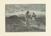 An illustration from The Lay of the Last Minstrel. By Sir Walter Scott. With notes and a chronological summary of his life, and index (1887)
