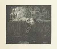 An illustration from The Lay of the Last Minstrel. By Sir Walter Scott. With notes and a chronological summary of his life, and index (1887)