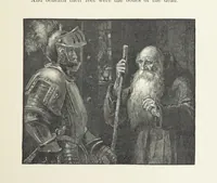 An illustration from The Lay of the Last Minstrel. By Sir Walter Scott. With notes and a chronological summary of his life, and index (1887)