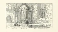 An illustration from The Lay of the Last Minstrel. By Sir Walter Scott. With notes and a chronological summary of his life, and index (1887)