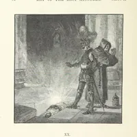 An illustration from The Lay of the Last Minstrel. By Sir Walter Scott. With notes and a chronological summary of his life, and index (1887)