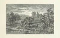 An illustration from The Lay of the Last Minstrel. By Sir Walter Scott. With notes and a chronological summary of his life, and index (1887)