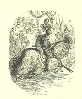 An illustration from Royal Characters from the works of Sir Walter Scott, historical and romantic. Selected and arranged by W. T. Dobson. With twelve ... illustrations, in permanent photography (1881)