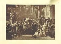An illustration from Royal Characters from the works of Sir Walter Scott, historical and romantic. Selected and arranged by W. T. Dobson. With twelve ... illustrations, in permanent photography (1881)