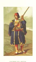 An illustration from Die Serben an der Adria. Ihre Typen und Trachten. [By Louis Salvator, Archduke of Austria (1870)