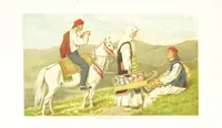 An illustration from Die Serben an der Adria. Ihre Typen und Trachten. [By Louis Salvator, Archduke of Austria (1870)