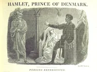 An illustration from The Works of Shakspeare; from the text of Johnson, Steevens, and Reed. With a biographical memoir, and a variety of interesting matter, illustrative of his life and writings. By W. Harvey (1825)