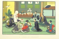 Picture 10 of 46 from Sketches of Japanese Manners and Customs ... Illustrated by native drawings, reproduced in fac-simile by means of chromo-lithography (1867), leaf 36