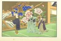 Picture 13 of 46 from Sketches of Japanese Manners and Customs ... Illustrated by native drawings, reproduced in fac-simile by means of chromo-lithography (1867), leaf 42