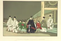 Picture 17 of 46 from Sketches of Japanese Manners and Customs ... Illustrated by native drawings, reproduced in fac-simile by means of chromo-lithography (1867), leaf 51