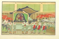 Picture 19 of 46 from Sketches of Japanese Manners and Customs ... Illustrated by native drawings, reproduced in fac-simile by means of chromo-lithography (1867), leaf 56