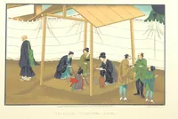 Picture 26 of 46 from Sketches of Japanese Manners and Customs ... Illustrated by native drawings, reproduced in fac-simile by means of chromo-lithography (1867), leaf 72