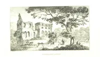 An illustration from A Series of Sketches of the existing localities alluded to in the Waverley Novels. Etched from original drawings by J. Skene (1829)