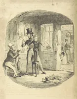 An illustration from The Struggles and Adventures of Christopher Tadpole at home and abroad. Illustrated by Leech (1848)