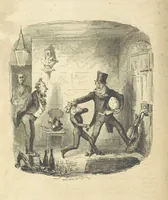 An illustration from The Struggles and Adventures of Christopher Tadpole at home and abroad. Illustrated by Leech (1848)