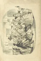An illustration from The Struggles and Adventures of Christopher Tadpole at home and abroad. Illustrated by Leech (1848)