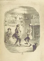 An illustration from The Struggles and Adventures of Christopher Tadpole at home and abroad. Illustrated by Leech (1848)