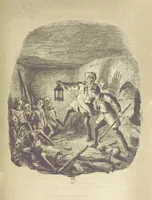 An illustration from The Struggles and Adventures of Christopher Tadpole at home and abroad. Illustrated by Leech (1848)