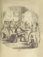 An illustration from The Struggles and Adventures of Christopher Tadpole at home and abroad. Illustrated by Leech (1848)