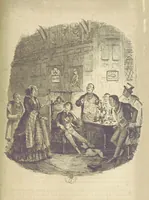 An illustration from The Struggles and Adventures of Christopher Tadpole at home and abroad. Illustrated by Leech (1848)