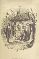 An illustration from The Struggles and Adventures of Christopher Tadpole at home and abroad. Illustrated by Leech (1848)