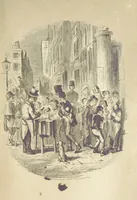 An illustration from The Struggles and Adventures of Christopher Tadpole at home and abroad. Illustrated by Leech (1848)