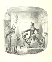 An illustration from The Struggles and Adventures of Christopher Tadpole at home and abroad. Illustrated by Leech (1864)