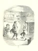 An illustration from The Struggles and Adventures of Christopher Tadpole at home and abroad. Illustrated by Leech (1864)