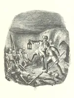 An illustration from The Struggles and Adventures of Christopher Tadpole at home and abroad. Illustrated by Leech (1864)