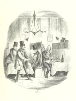 An illustration from The Struggles and Adventures of Christopher Tadpole at home and abroad. Illustrated by Leech (1864)