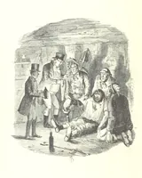 An illustration from The Struggles and Adventures of Christopher Tadpole at home and abroad. Illustrated by Leech (1864)