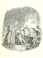 An illustration from The Struggles and Adventures of Christopher Tadpole at home and abroad. Illustrated by Leech (1864)