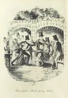 An illustration from The Struggles and Adventures of Christopher Tadpole at home and abroad. Illustrated by Leech (1893)