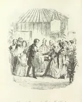 An illustration from The Struggles and Adventures of Christopher Tadpole at home and abroad. Illustrated by Leech (1893)