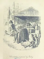 An illustration from The Struggles and Adventures of Christopher Tadpole at home and abroad. Illustrated by Leech (1893)