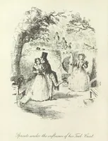 An illustration from The Struggles and Adventures of Christopher Tadpole at home and abroad. Illustrated by Leech (1893)