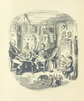 An illustration from The Struggle and Adventures of Christopher Tadpole ... With 26 etchings by J. Leech, and a biographical sketch of the author [by Edmund Yates (1897)