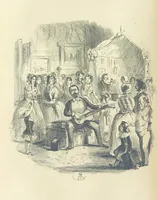An illustration from The Struggle and Adventures of Christopher Tadpole ... With 26 etchings by J. Leech, and a biographical sketch of the author [by Edmund Yates (1897)