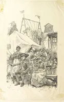 An illustration from Old Songs. With drawings by E. A. Abbey and Alfred Parsons (1889)
