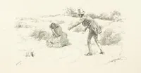 An illustration from Old Songs. With drawings by E. A. Abbey and Alfred Parsons (1889)