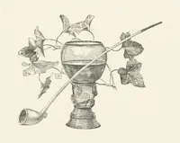 An illustration from Old Songs. With drawings by E. A. Abbey and Alfred Parsons (1889)