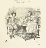 An illustration from Old Songs. With drawings by E. A. Abbey and Alfred Parsons (1889)