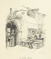 An illustration from Old Songs. With drawings by E. A. Abbey and Alfred Parsons (1889)