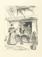 An illustration from Old Songs. With drawings by E. A. Abbey and Alfred Parsons (1889)