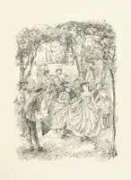 An illustration from Old Songs. With drawings by E. A. Abbey and Alfred Parsons (1889)