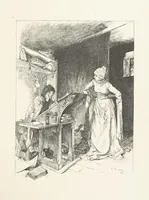 An illustration from Old Songs. With drawings by E. A. Abbey and Alfred Parsons (1889)